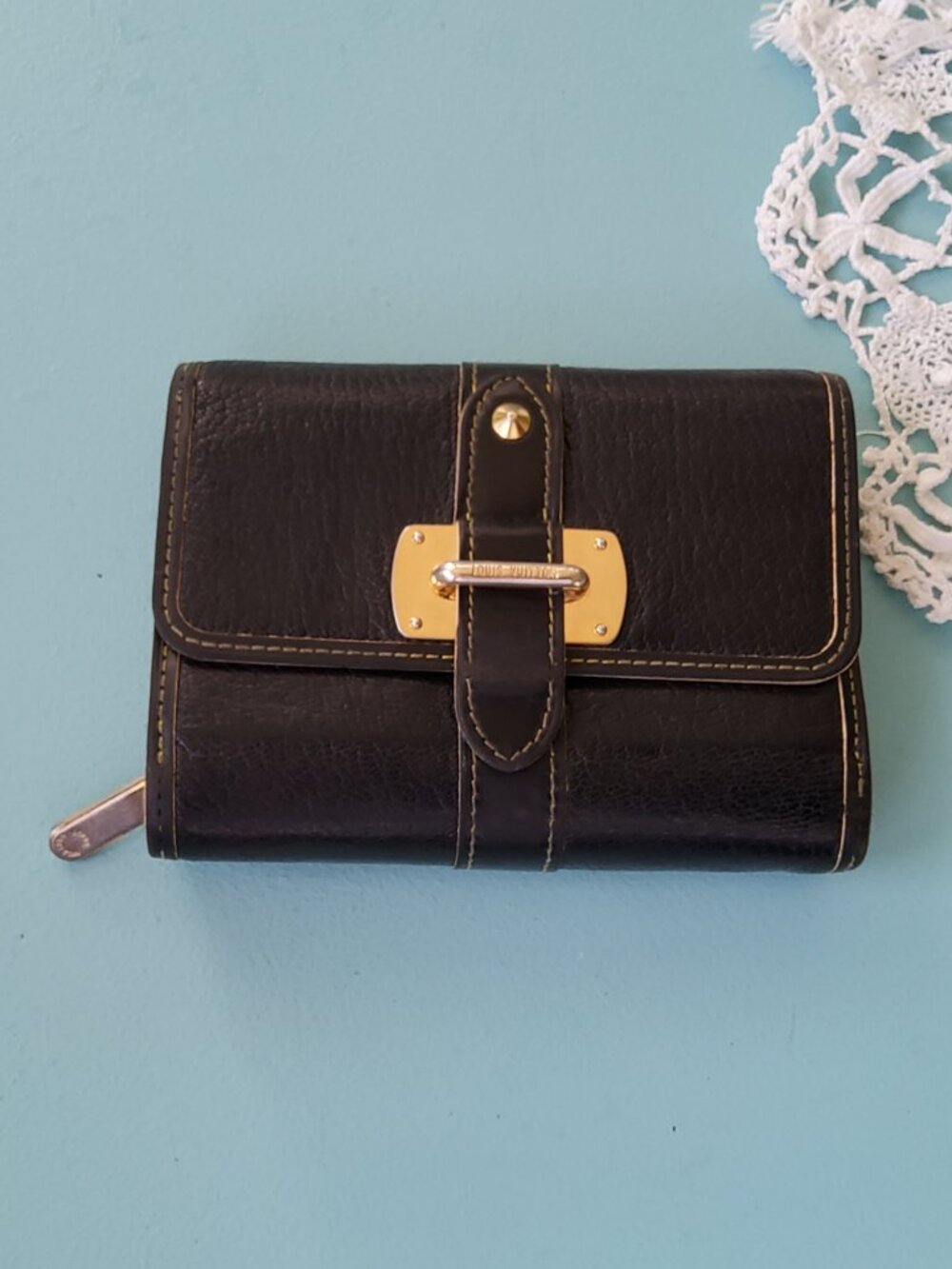 Louis Vuitton Suhali Leather Porteuille Trifold Wallet